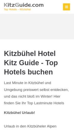 Vorschau der mobilen Webseite www.region-kitzbuehel.at, Urlaub in Kitzbühel
