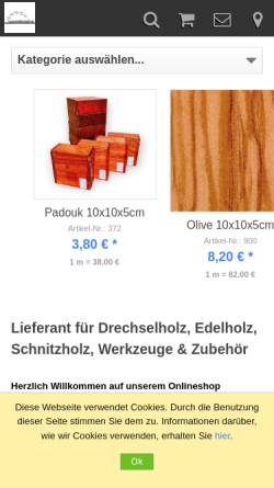 Vorschau der mobilen Webseite www.drechselladen.de, Drechselkunst & Accessoires für schöneres Wohnen