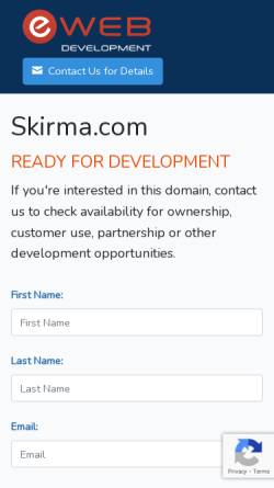 Vorschau der mobilen Webseite www.skirma.com, SKIRMA Schwert und Schild