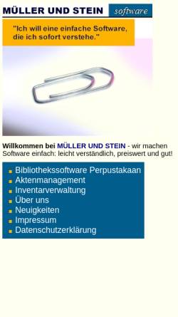 Vorschau der mobilen Webseite www.must.de, Müller und Stein Software