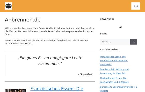 Vorschau von www.anbrennen.de, Anbrennen.de