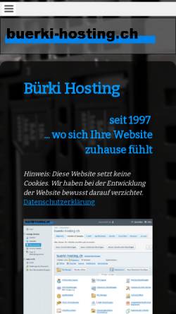 Vorschau der mobilen Webseite www.b-soft.ch, Bürki Hosting - Bürki Olivier