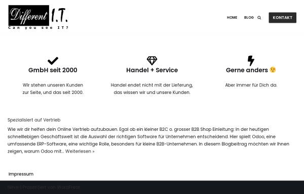 Vorschau von www.different-it.de, Onlineshop Different I.T. GmbH