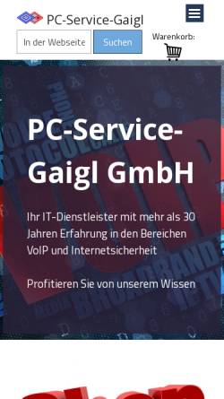Vorschau der mobilen Webseite www.pcsg-network.de, PCSG-Network - Starface VoIP