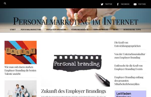 Vorschau von www.personalmarketingiminternet.de, Personalmarketing im Internet
