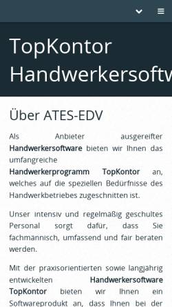 Vorschau der mobilen Webseite www.ates-edv.de, Ates-EDV - Josef Bittmann