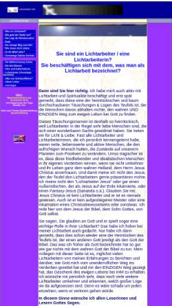 Vorschau der mobilen Webseite www.xn--lichtarbeit-verfhrung-oic.de, Die Problematik der Lichtarbeit. Infos für Lichtarbeiter.