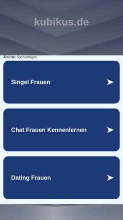 Vorschau der mobilen Webseite www.kubikus.de, IRC Befehle, Java Chat, Spiele & mehr