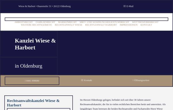 Vorschau von www.wiese-harbort.de, Wiese & Harbort