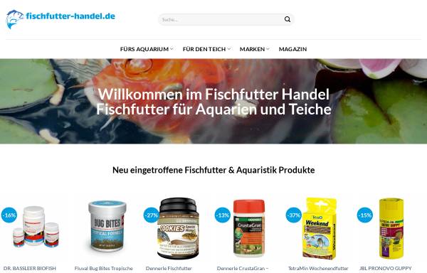 Vorschau von www.fischfutter-handel.de, Fischfutter