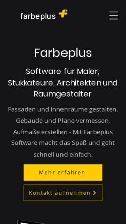 Vorschau der mobilen Webseite www.farbeplus.de, Bonk Computersysteme, Inh. Michael Bonk