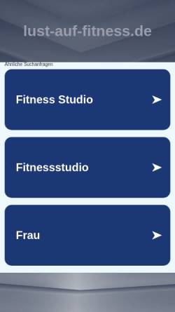 Vorschau der mobilen Webseite www.lust-auf-fitness.de, Lust auf Fitness mit FitLine