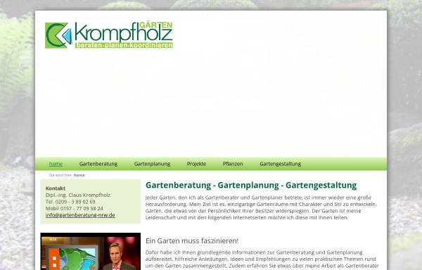 Vorschau von gartenberatung-nrw.de, Die Professionelle Gartenberatung In NRW