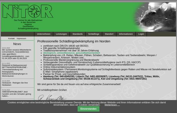 Vorschau von www.nitor.org, Nitor GmbH Schädlingsbekämpfung