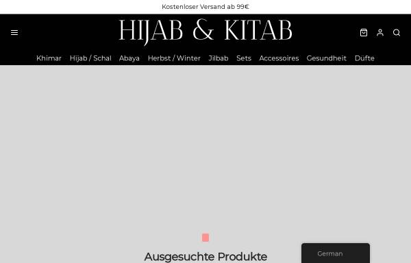 Vorschau von hijabandkitab.de, Islamische Artikel für die ganze Familie