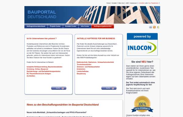 Vorschau von www.bauportal-deutschland.de, Bauplaner, Bauträger und Fertighausanbieter