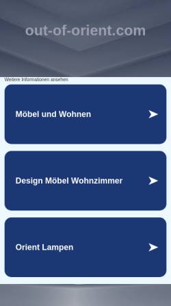 out of orient - orientalisches Wohndesign aus 1001 Nacht