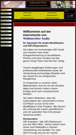 Vorschau der mobilen Webseite www.wollenweber-audio-modification.de, Klangoptimierungen par exellence