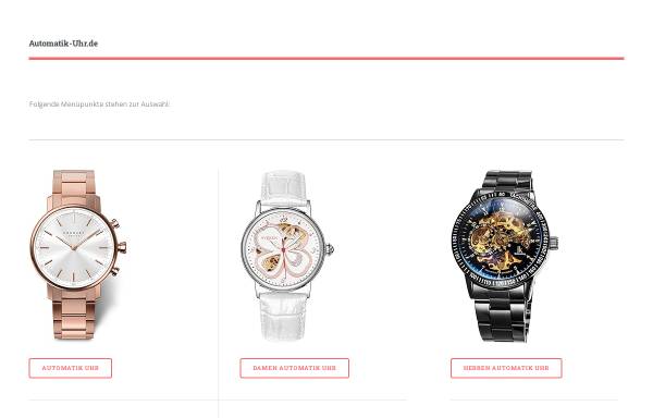 Vorschau von www.automatik-uhr.de, Luxurywatches - Ihr Uhrenshop