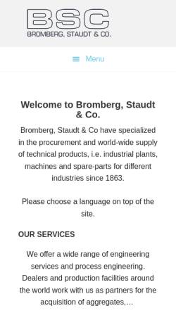 Vorschau der mobilen Webseite www.bromberg-staudt.com, bromberg-staudt.com