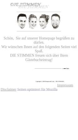 Vorschau der mobilen Webseite www.die-stimmen.de, Die Stimmen - Piano und Gesang