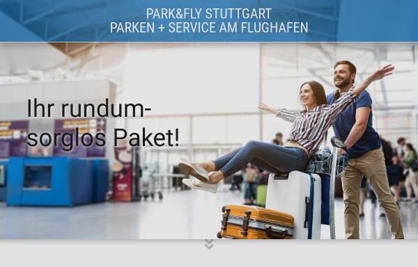 Vorschau von www.parkfly-stuttgart.de, Parkfly Stuttgart