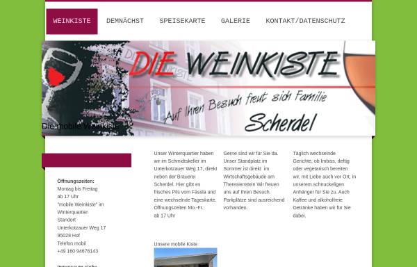 Vorschau von www.weinkiste-hof.de, Die Weinkiste