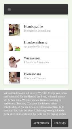 Vorschau der mobilen Webseite www.dogcoach.de, dogcoach.de - Verhaltenstherapie und Tierpsychologie