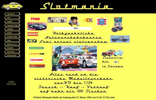 Vorschau von www.slotmania.de, slotmania.de - Autorennbahnboerse
