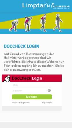 Vorschau der mobilen Webseite www.limptar.de, Limptar N