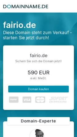 Webhosting und Domains bei fairio.de