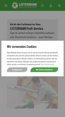 Vorschau der mobilen Webseite www.leitermann-shop.de, leitermann-shop.de