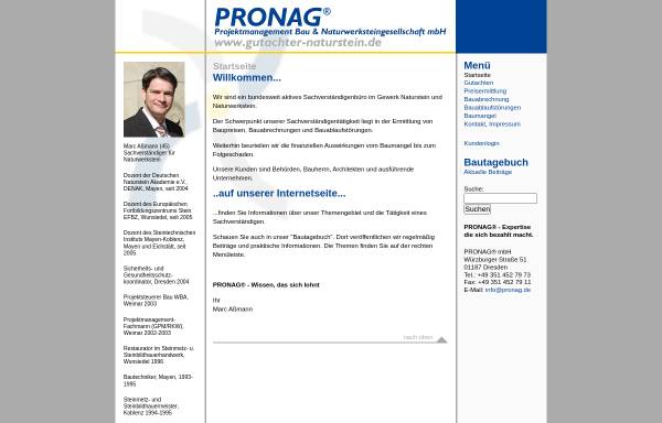 Naturstein-Gutachten von PRONAG mbH