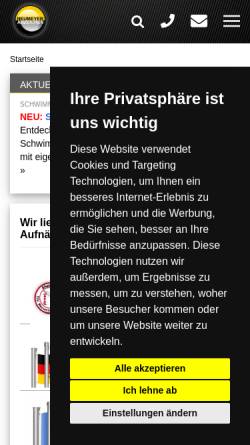 Vorschau der mobilen Webseite www.neumeyer-abzeichen.de, neumeyer-abzeichen.de - Aufnäher eigener Motive