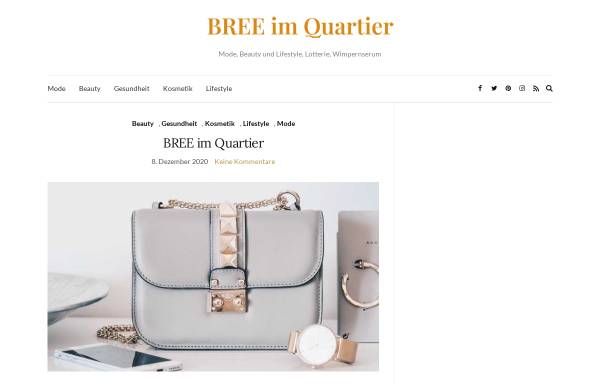 Vorschau von www.bree-im-quartier.de, BREE Online Shop