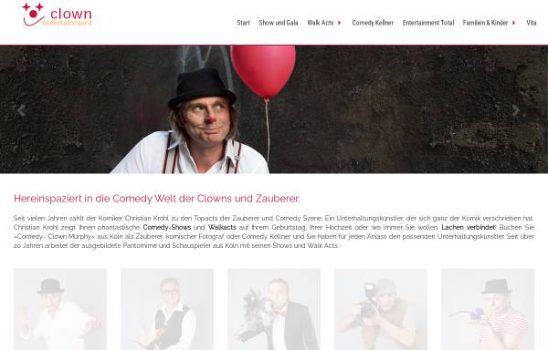 Vorschau von www.the-clown.de, Clown Murphy aus Köln