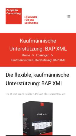 Vorschau der mobilen Webseite www.bap-fakt.de, Uhle & Gerock GmbH