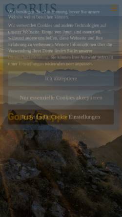 Vorschau der mobilen Webseite gorus.de, Agentur Gorus