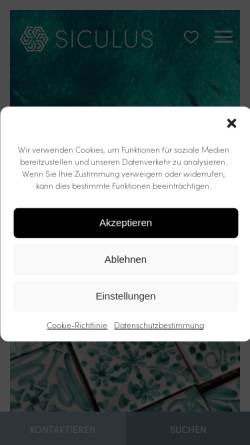 Vorschau der mobilen Webseite www.siculus.com, Siculus.com - Das Sizilienportal