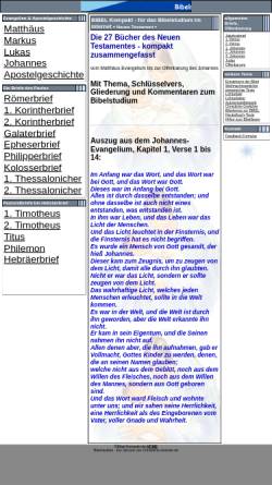 Vorschau der mobilen Webseite www.bibel-kompakt.de, Bibel Kompakt - Für das persönliche Bibelstudium