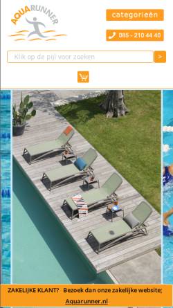 Vorschau der mobilen Webseite www.aquafitshop.nl, Aquafitshop - Der Shop rund um den Wassersport von Sport Hauser