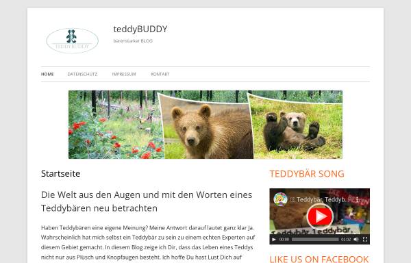 Vorschau von www.teddybuddy.de, teddybuddy.net - Teddybären ganz persönlich