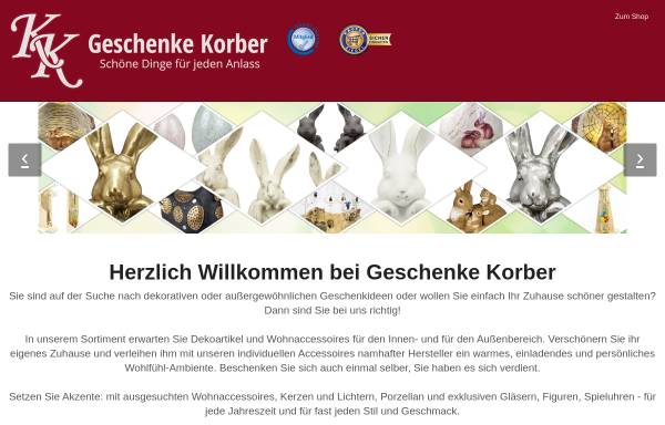 Vorschau von www.tee-geschenke-korber.de, Tee & Geschenke Boutique Korber