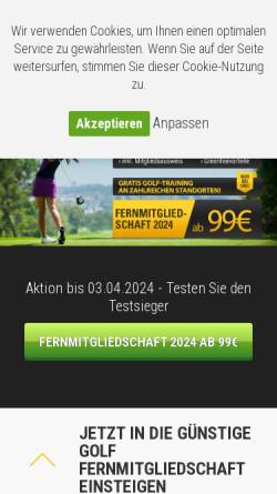 Vorschau der mobilen Webseite www.golf-web-marketing.de, golf-web-marketing.de