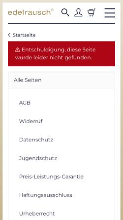 Vorschau der mobilen Webseite www.edelrausch.de, Kühn