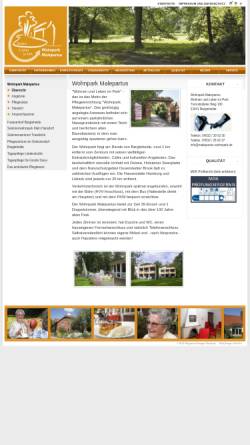 Vorschau der mobilen Webseite www.malepartus-wohnpark.de, Seniorenheim Malepartus