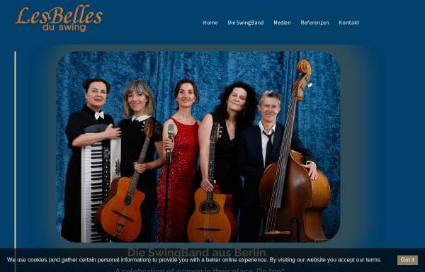 Vorschau von www.les-belles-du-swing.de, Les Belles du Swing - Swing Damenband aus Berlin
