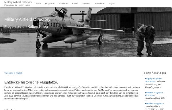 Vorschau von www.mil-airfields.de, mil-airfields.de - Flugplätze im Kalten Krieg