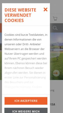 Vorschau der mobilen Webseite www.knott-anhaenger-shop.de, Knott GmbH - Bauteile für Anhänger