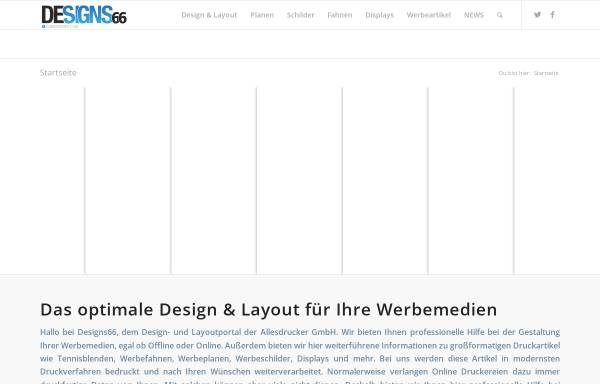 Vorschau von www.designs66.de, DESIGNS66